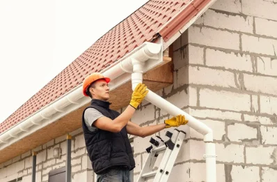 Pose et remplacement de gouttières à Busserolles